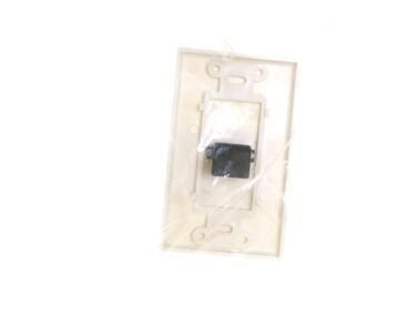 HDMI Wallplate F-F, Right Angle, White