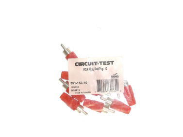 RCA Plug - Plastic 4mm, Red, Pkg/10