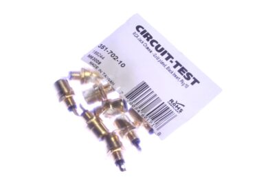 RCA Jack, Chassis - Gold plt., Blk, 10/pk