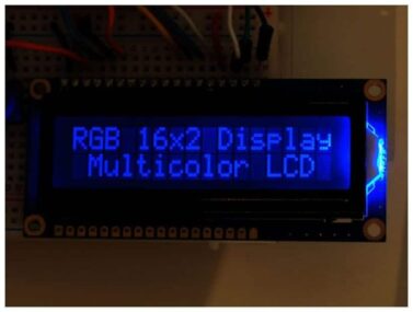 Adafruit RGB Backlight (Black Background) LCD 16x2 + Extras