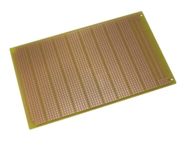 ProtoBoard-3U, 6-hole Strips, 1 sided, 100x160mm