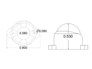 Pololu 1/2" Plastic Ball Caster