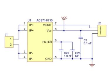 ACS714 Current Sensor Carrier -5 to +5A