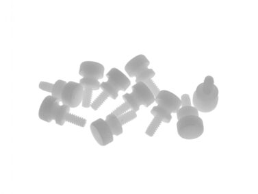 #4-40 x 0.25 Nylon thumb screw, package of 10