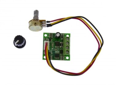 1.8-12V 2A PWM Motor Speed Controller - remote adjust knob