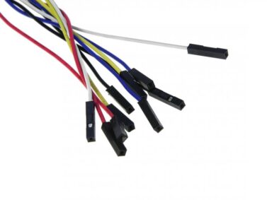 Male-Female Dupont Jumper Wires 300mm (11.8") 22 AWG, 50 Pack