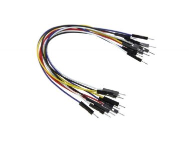 Male-Male Jumper Wires 150mm (6") 22 AWG, 10 Pack
