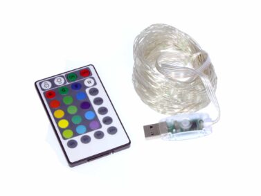 Wire LED String, 10m x 100 LEDs, USB Powered
