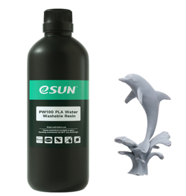 eSun PLA Water Washable PW100 Resin, 1Kg - Grey