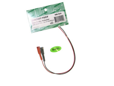 Test Probe Adapter to Male Pin, Red & Blue, 2/pk