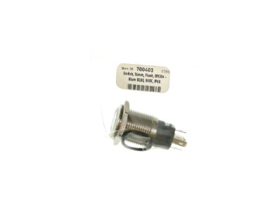 Switch, 16mm, Flush, Off/On - Illum BLUE, 5VDC, IP65