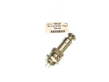 GX12, 2-pin Conn Pair - F Plug, M Panel Jack