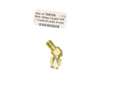 SMA 45deg Coupler M/F - Inside/Outside thread