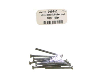 M2x22mm Phillips Pan Head Screw - 10/pk