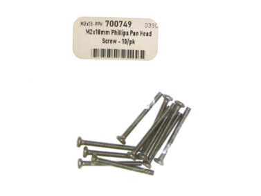 M2x18mm Phillips Pan Head Screw - 10/pk