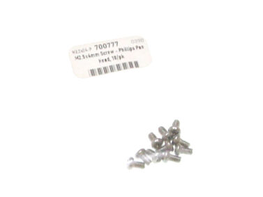 M2.5x4mm Screw - Phillips Pan Head, 10/pk