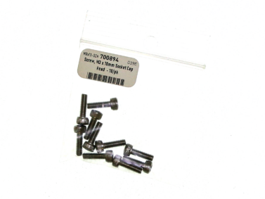 Screw, M3 x 10mm Socket Cap Head  - 10/pk