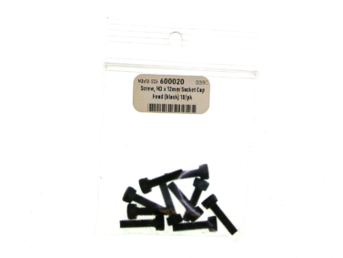 Screw, M3x12mm Socket Cap Head - 10/pk