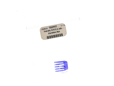 Heat sink, 9x9x12 wi. adh. - Aluminium, Blue