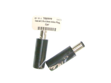 Coaxial 3.0x6.0mm Inline Plug, 2/pk*