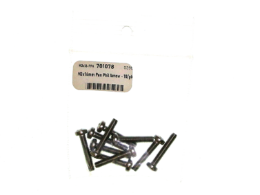 M3x16mm Pan Phil Screw - 10/pk