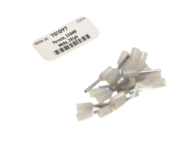 Ferrule, 22AWG - White, 20/pk