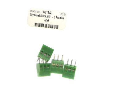 Terminal Block, 0.1"  - 3 Position, 4/pk
