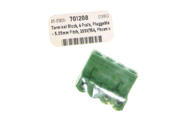 Terminal Block, 4 Pos'n PLUG - 5.08mm Pitch, 300V/15A, Phoenix