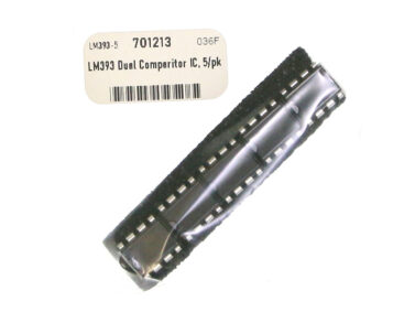 LM393 Dual Comparitor IC, 5/pk