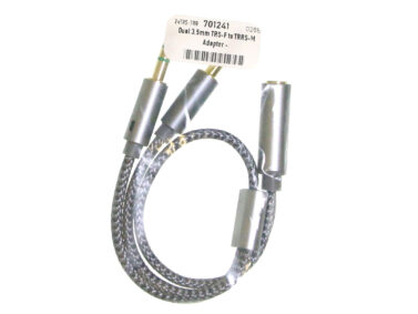Dual 3.5mm TRS-F to TRRS-M Adapter -
