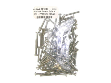 Machine Screw, 2-56 x 5/8" - PPH S/S- 100/pk