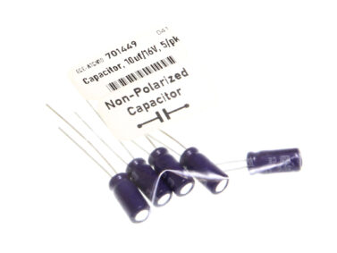Capacitor, 10uf/16V, 5/pk
