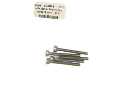 Screw, M3 x 25mm Socket Cap Head - 5/pk