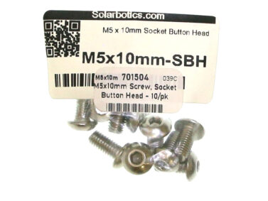 M5x10mm Screw, Socket Button Head - 10/pk
