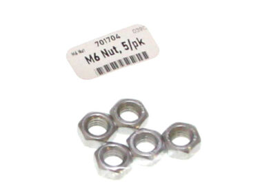 M6 Nut, 5/pk