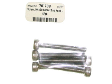 Screw, M4x30 Socket Cap Head - 5/pk