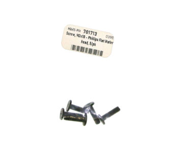 Screw, M3x10 - Phillips Flat Wafer Head, 5/pk