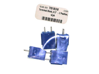 Terminal Block, 0.2"  - 2 Position, 4/pk