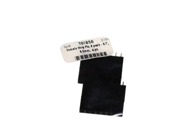Female Strip Pin, 8 pos'n - 0.1", 8.5mm,  4/pk