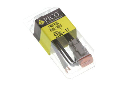 Deutsch MALE (Plug) 2-Way 16AWG Pigtail,  DTO6-2S, W2S Wedgelock