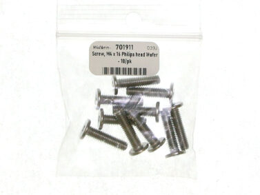 Screw, M4 x 16 Philips head Wafer - 4/pk
