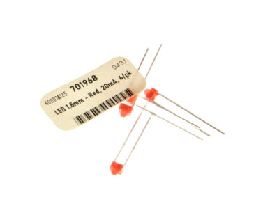 LED 1.8mm - Red, 20mA, 4/pk