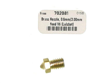 Brass Nozzle, 0.8mm/3.00mm feed V6 (Lulzbot)