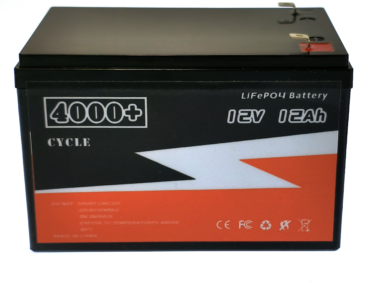 12V / 12Ah LiFePO4 Battery - 220x140x210mm