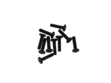 M1.7x6mm Phillips Cross pan head black Machine screw