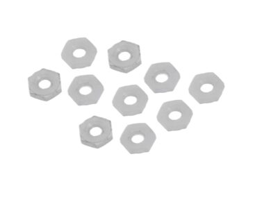 M2 Nylon Nut, 0.4mm Pitch, Package of 10