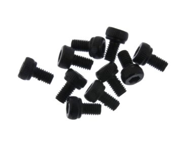 M3x5mm Allen Hex Socket Head Cap Black Steel Screw, 10 pcs