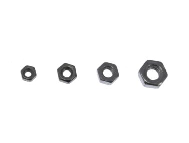 M2 M2.5, M3, M4 nut (200 ea) Galv. Steel assortment
