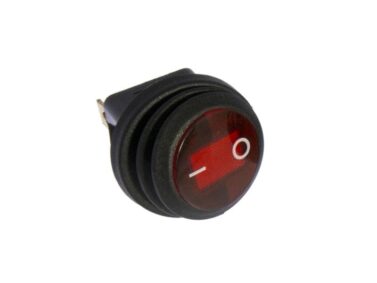 12V 6A ON/OFF Water Resistant Rocker Switch in Red
