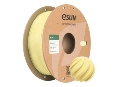 eSun PLA+ filament,1.75mm, ALMOND YELLOW, 1kg/roll